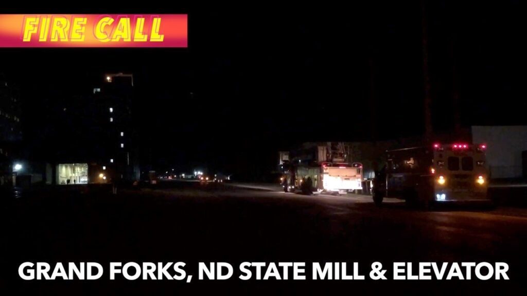 Early Saturday Morning Fire Call At ND State Mill & Elevator In Grand