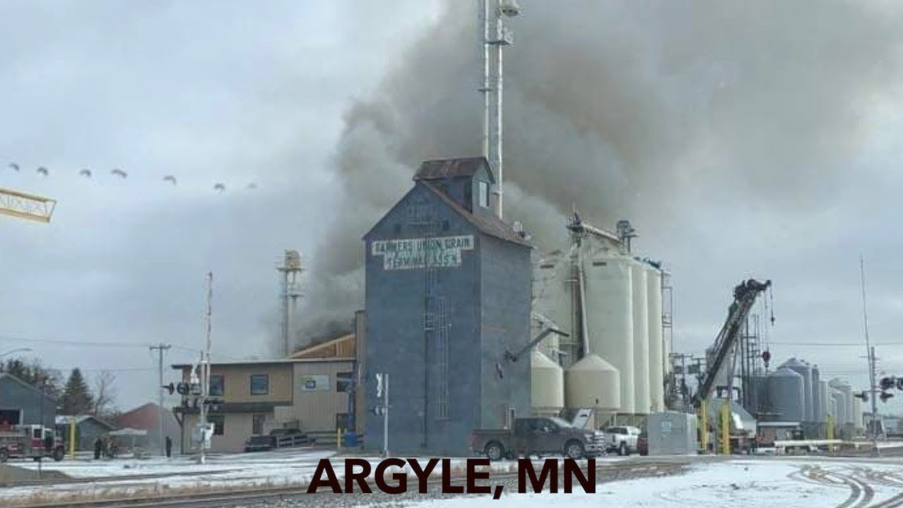 Grain Elevator Fire In Argyle, Minnesota iNewZ