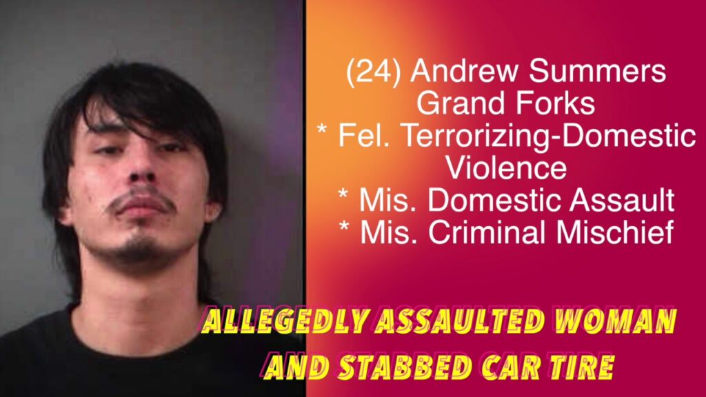Grand Forks Man Allegedly Assaulted Woman & Stabbed Car Tire iNewZ