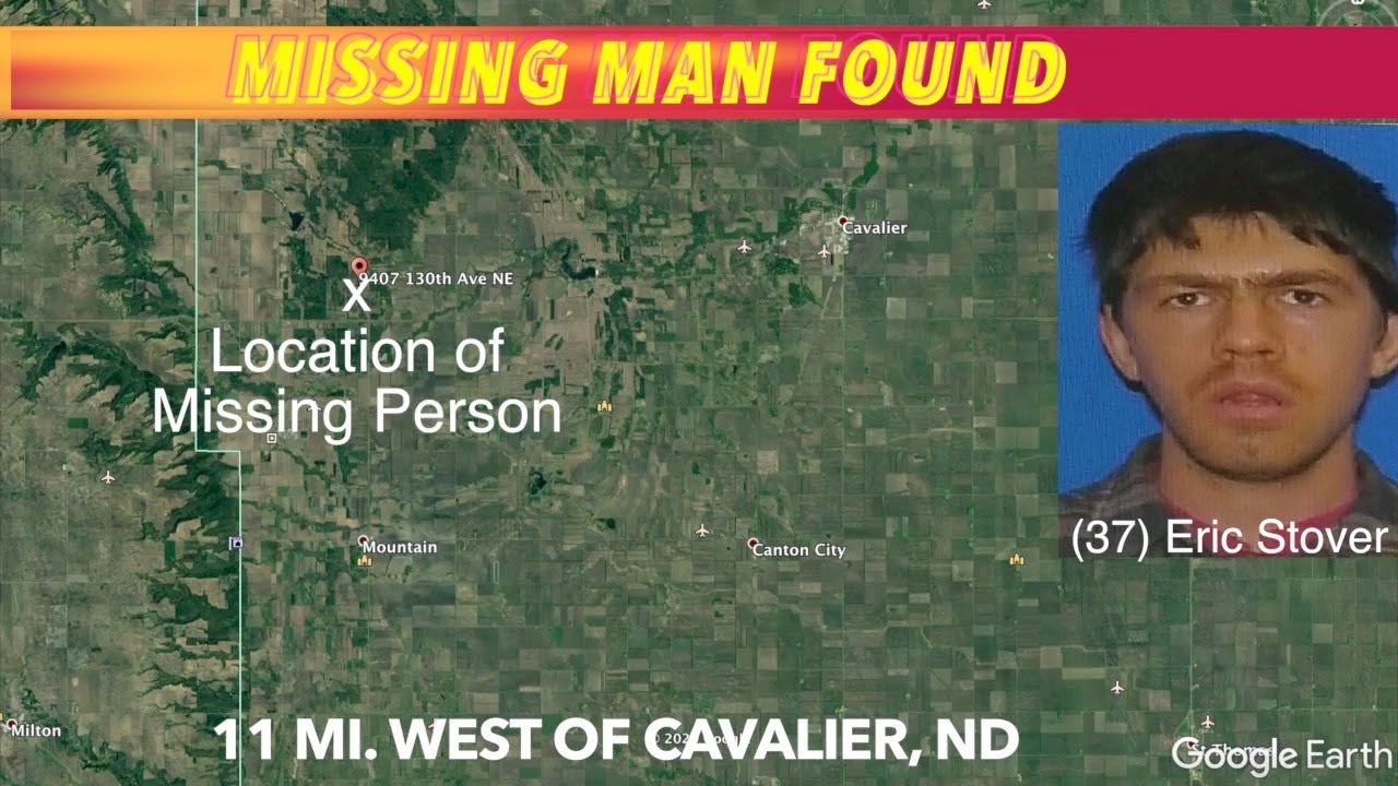 BREAKING NEWS Missing Pembina County Man Found Safe Friday Morning