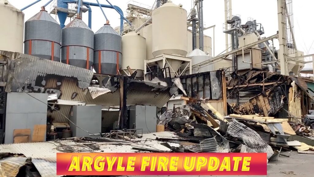 UPDATE Argyle Grain Elevator Heavily Damaged In Friday Fire iNewZ