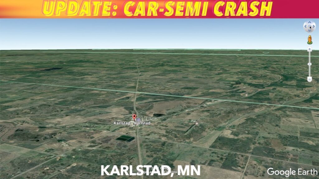 UPDATE Elderly Woman Injured In CarSemi Crash Near Karlstad, MN