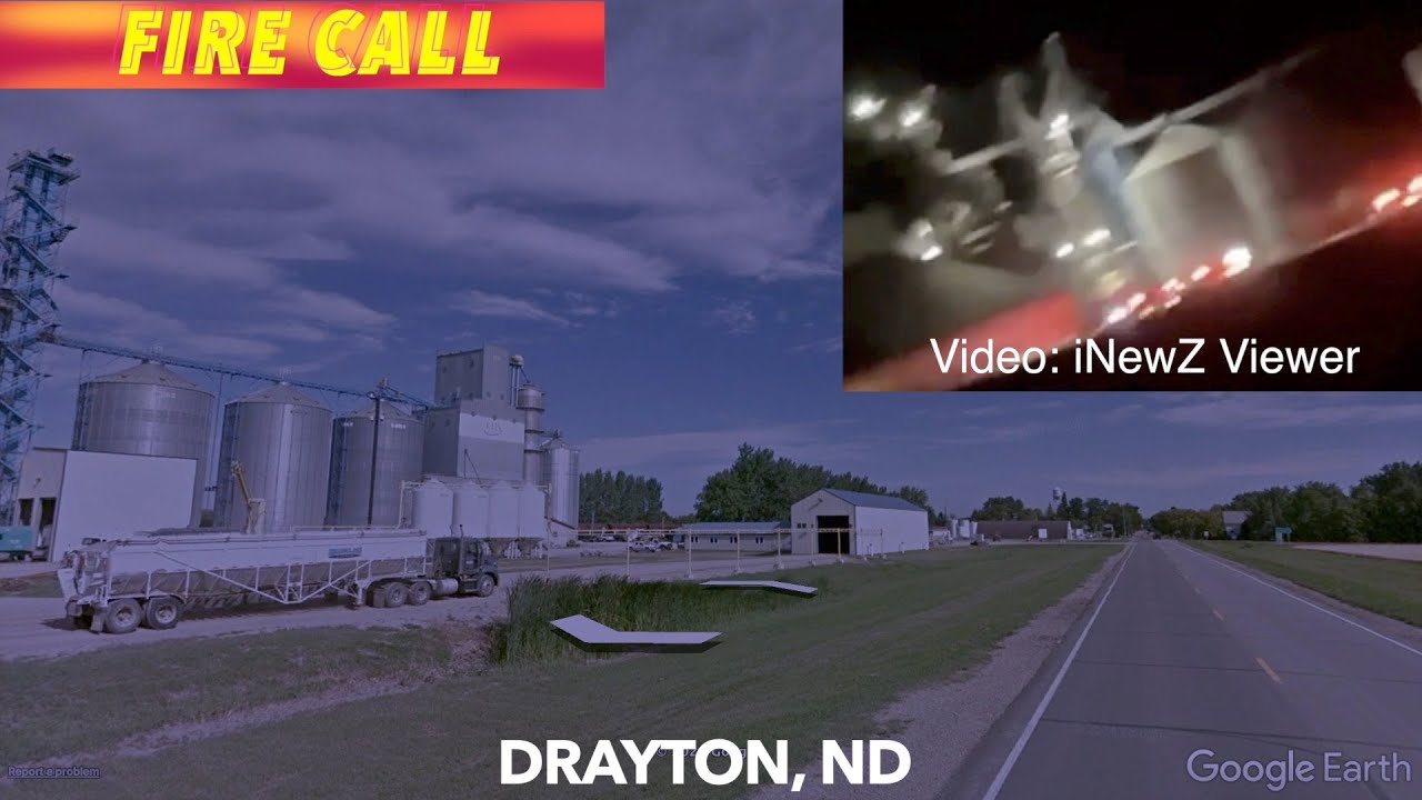 UPDATE Thursday Night Fire Call At Drayton Elevator With Viewer Video