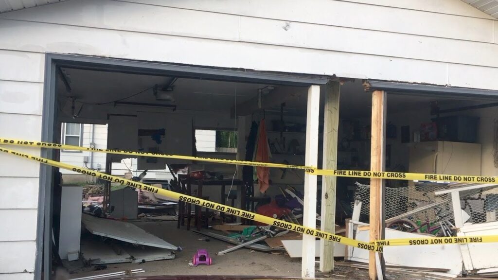 Vehicle Drives Through Grand Forks Garage Saturday Night - iNewZ