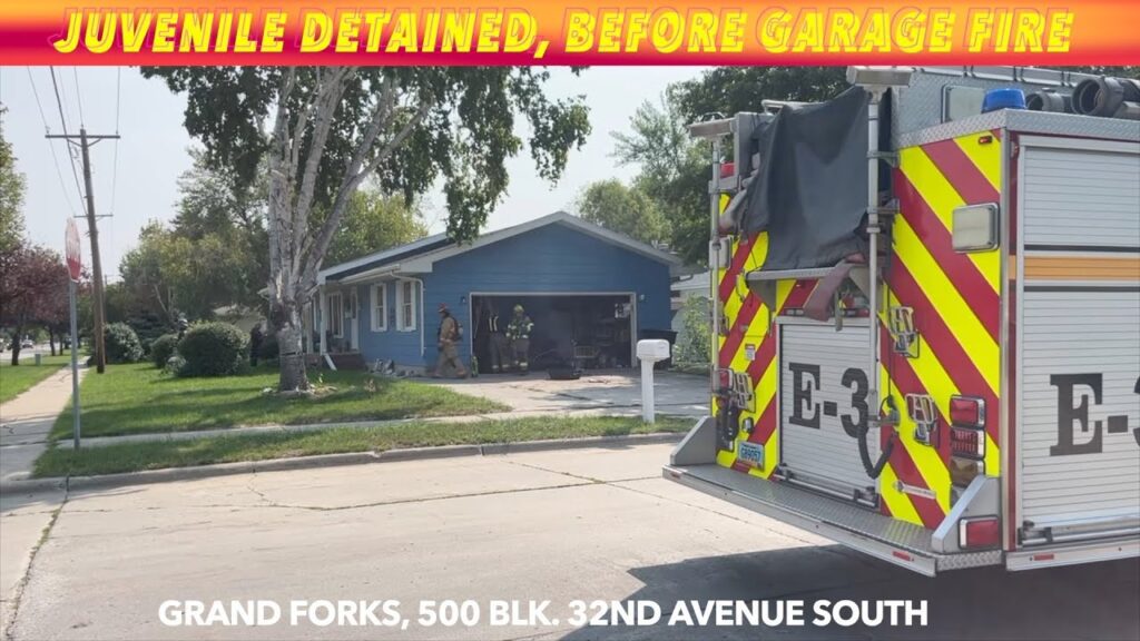 Juvenile Detained, Grand Forks Garage Fire - iNewZ