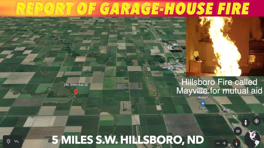 Farm Fire Near Hillsboro, North Dakota iNewZ