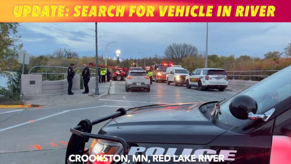 BREAKING NEWS UPDATE, VIDEO FROM SCENE Search For Vehicle In River At Crookston, Minnesota iNewZ