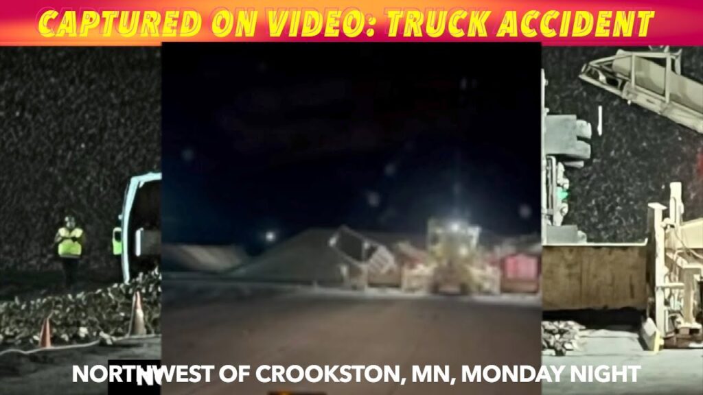 CAPTURED ON VIDEO Truck Accident Northwest Of Crookston, MN iNewZ