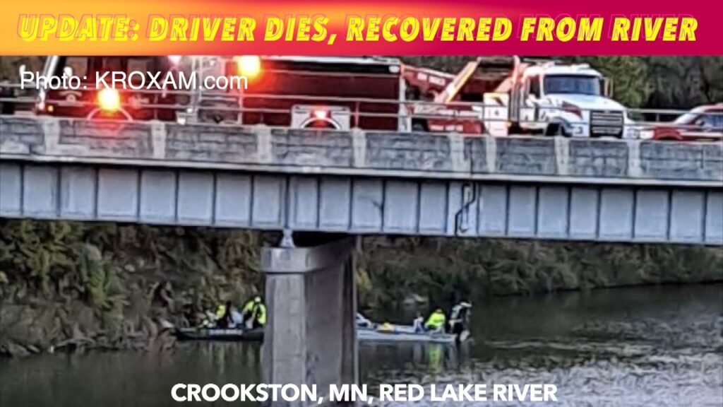 UPDATE Driver Dies, Car Recovered From River In Crookston, Minnesota