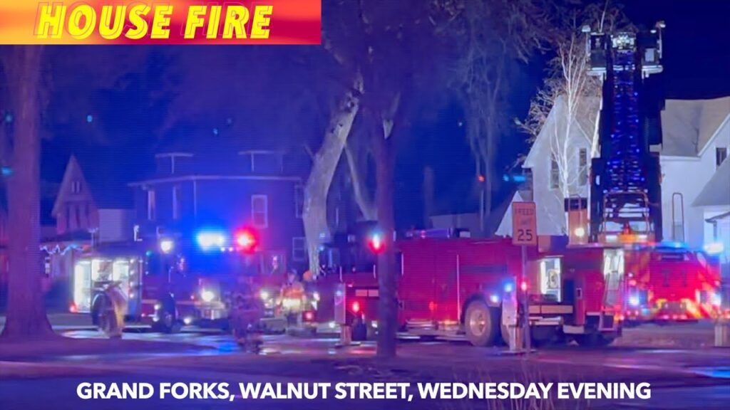 BREAKING NEWS Grand Forks House Fire Wednesday Evening iNewZ