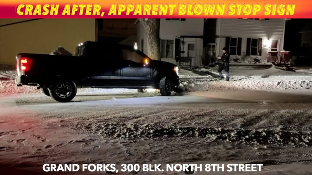 BREAKING NEWS: Crash After Apparent Blown Stop Sign In Grand Forks - iNewZ