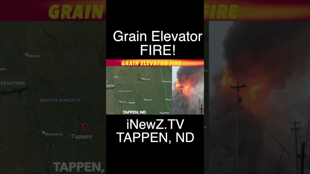 Grain Elevator Fire In Tappen, North Dakota iNewZ