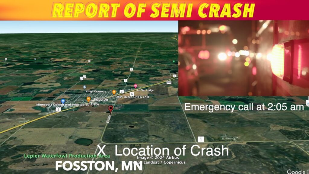BREAKING NEWS Report Of Early Friday Morning Semi Crash By Fosston