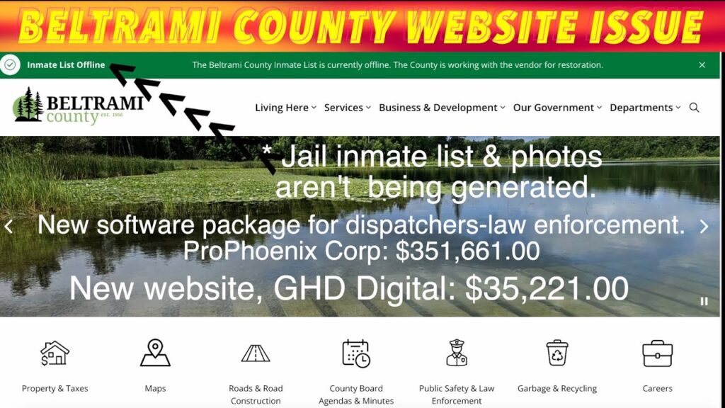 Beltrami County Website Issue Explained, No Jail Inmate List iNewZ