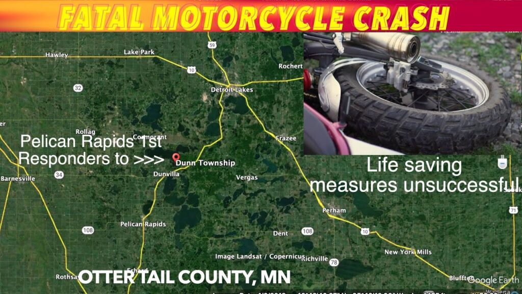 Fatal Motorcycle Crash In Otter Tail County, Minnesota Sunday Afternoon