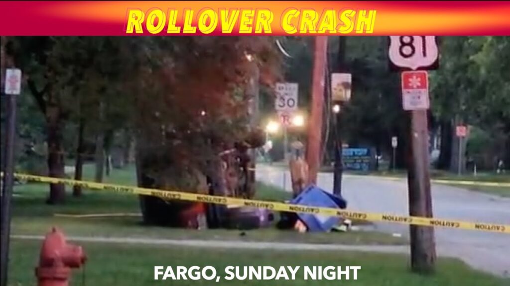 BREAKING NEWS: Sunday Night Rollover Crash In Fargo - iNewZ
