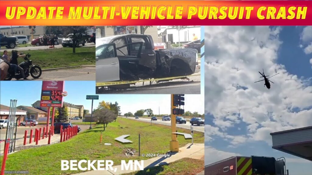 UPDATE MultiVehicle Pursuit Crash, 1 Life Threatening Injury In