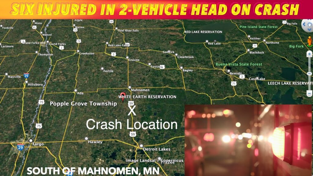 Six Injured In Head On Crash Near Mahnomen, Minnesota - iNewZ