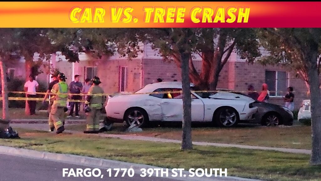 BREAKING NEWS: Car VS. Tree Crash In Fargo - iNewZ