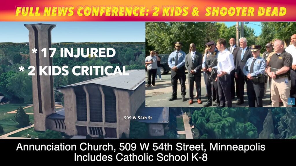 FULL NEWS CONFERENCE: 2 Kids & Shooter Dead At Minneapolis Church ...