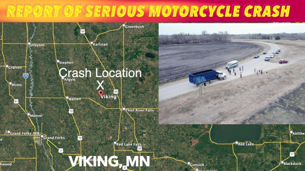 BREAKING NEWS: Report Of Serious Motorcycle Crash Near Viking, MN - iNewZ