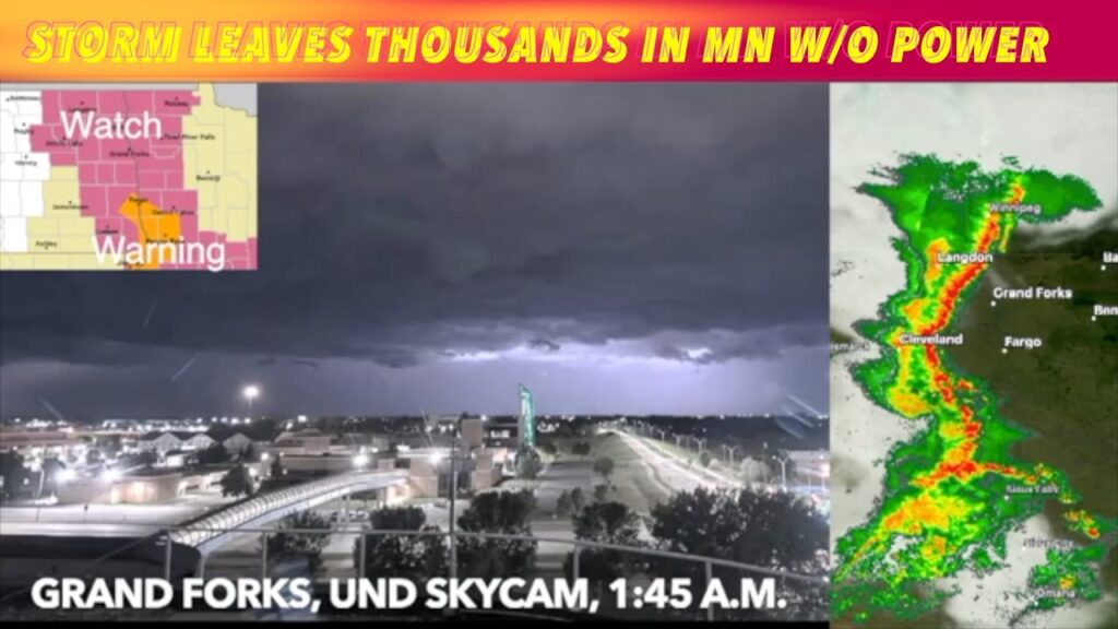 Overnight Storms Leave Thousands Without Power In Minnesota - iNewZ